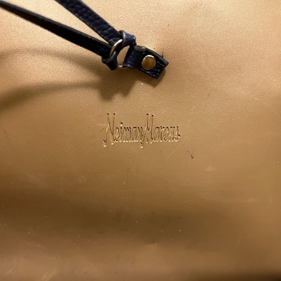 Neiman Marcus Shopper Tote in Navy - Picture 4 of 8